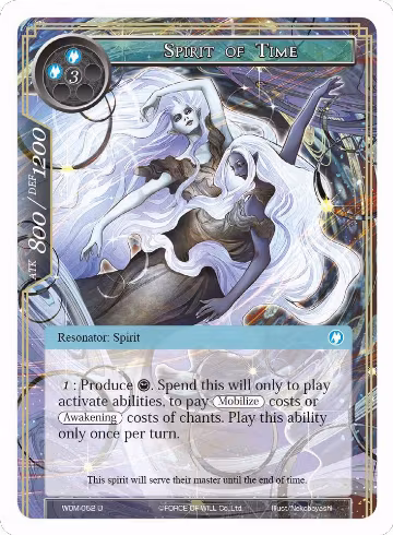 Spirit of Time (WOM-052), Winds of the Ominous Moon — Force of Will card price