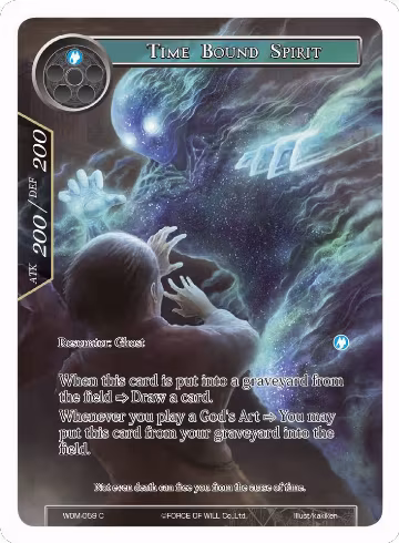 Time Bound Spirit (Full Art) (WOM-059), Winds of the Ominous Moon — Force of Will card price