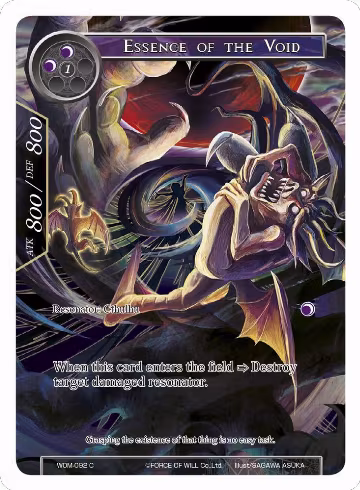 Essence of the Void (Full Art) (WOM-092), Winds of the Ominous Moon — Force of Will card price