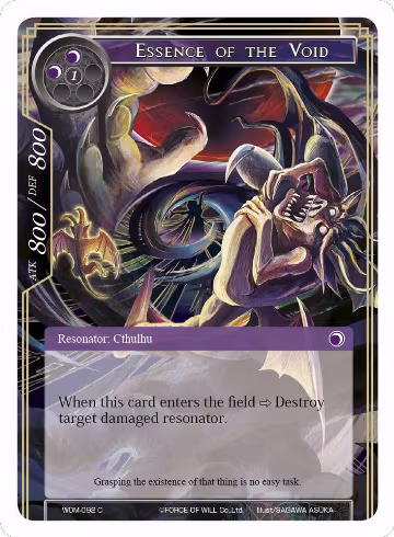 Essence of the Void (WOM-092), Winds of the Ominous Moon — Force of Will card price