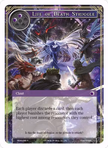 Life or Death Struggle (WOM-098), Winds of the Ominous Moon — Force of Will card price