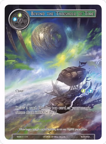 Beyond the Threshold of Time (Full Art) (WOM-111), Winds of the Ominous Moon — Force of Will card price