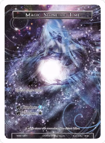 Magic Stone of Time (Full Art) (WOM-120), Winds of the Ominous Moon — Force of Will card price