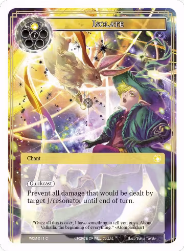 Isolate (WOM-011), Winds of the Ominous Moon — Force of Will card price