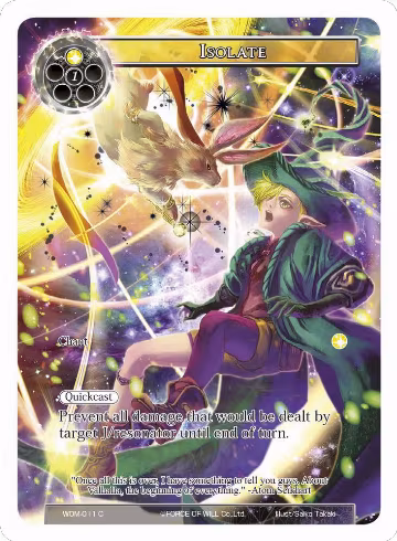 Isolate (Full Art) (WOM-011), Winds of the Ominous Moon — Force of Will card price