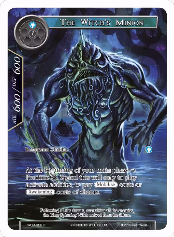 The Witch's Minion (Full Art) (WOM-058), Winds of the Ominous Moon — Force of Will card price