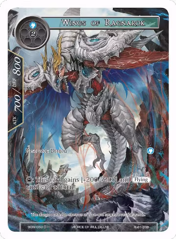 Wings of Ragnarok (Full Art) (WOM-063), Winds of the Ominous Moon — Force of Will card price