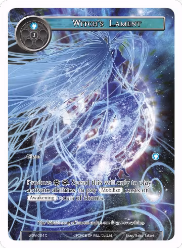 Witch's Lament (Full Art) (WOM-064), Winds of the Ominous Moon — Force of Will card price