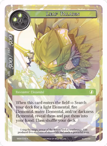 Leaf Paladin (WOM-074), Winds of the Ominous Moon — Force of Will card price