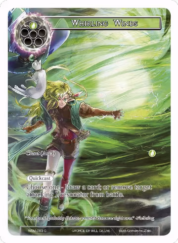 Whirling Winds (Full Art) (WOM-083), Winds of the Ominous Moon — Force of Will card price