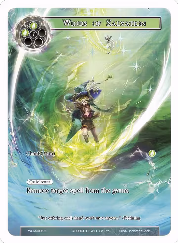 Winds of Salvation (Full Art) (WOM-086), Winds of the Ominous Moon — Force of Will card price