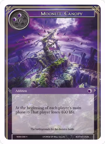 Moonlit Canopy (WOM-099), Winds of the Ominous Moon — Force of Will card price