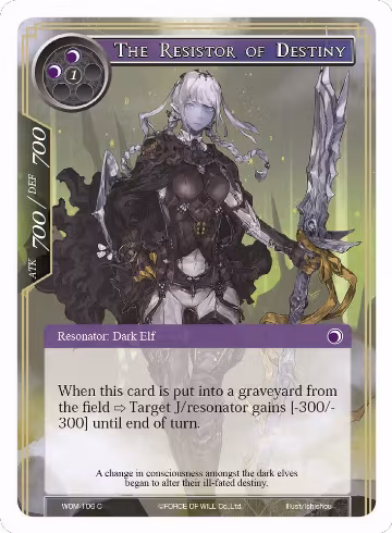 The Resistor of Destiny (WOM-106), Winds of the Ominous Moon — Force of Will card price