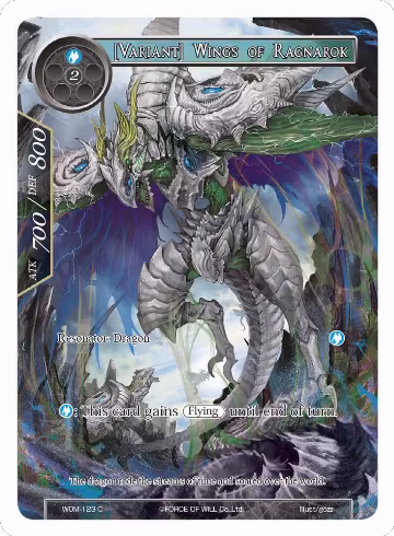 [Variant] Wings of Ragnarok (Full Art) (WOM-123), Winds of the Ominous Moon — Force of Will card price