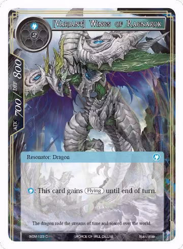 [Variant] Wings of Ragnarok (WOM-123), Winds of the Ominous Moon — Force of Will card price