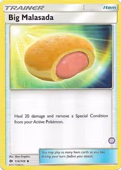 Big Malasada (27) (114/149), SM Trainer Kit: Alolan Sandslash & Alolan Ninetales — Pokémon card price