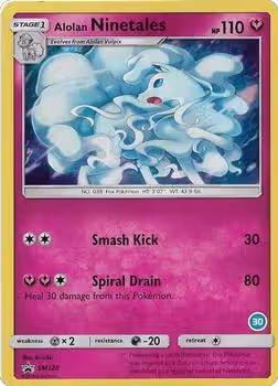Alolan Ninetales (30) (SM128), SM Trainer Kit: Alolan Sandslash & Alolan Ninetales — Pokémon card price