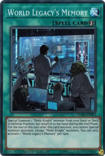 World Legacy's Memory (FLOD-ENSE3), Flames of Destruction — Yu-Gi-Oh! card price