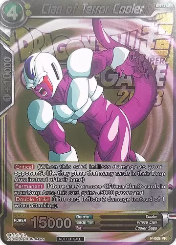 Clan of Terror Cooler (Metallic Foil) (Event Pack 2018) (P-009), Promotion Cards — DB Super card price