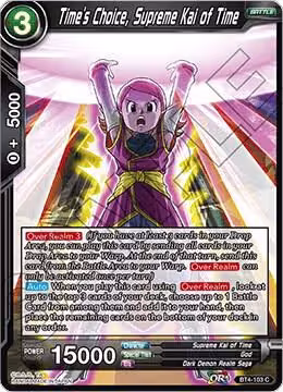 Time's Choice, Supreme Kai of Time (BT4-103), Colossal Warfare — DB Super card price