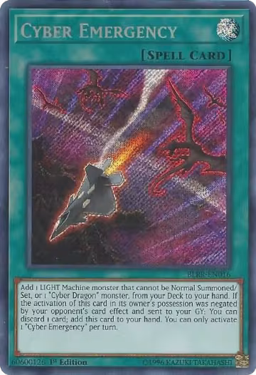 Cyber Emergency (BLRR-EN016), Battles of Legend: Relentless Revenge — Yu-Gi-Oh! card price