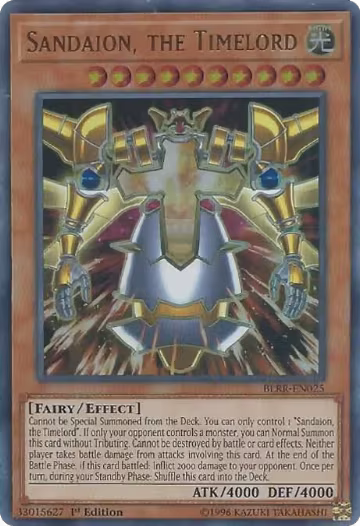 Sandaion, the Timelord (BLRR-EN025), Battles of Legend: Relentless Revenge — Yu-Gi-Oh! card price