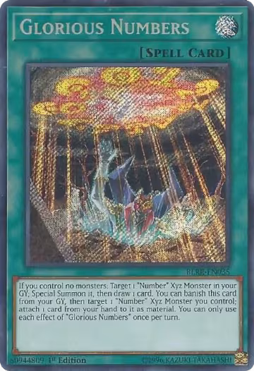 Glorious Numbers (BLRR-EN035), Battles of Legend: Relentless Revenge — Yu-Gi-Oh! card price