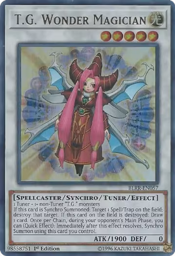 T.G. Wonder Magician (BLRR-EN057), Battles of Legend: Relentless Revenge — Yu-Gi-Oh! card price