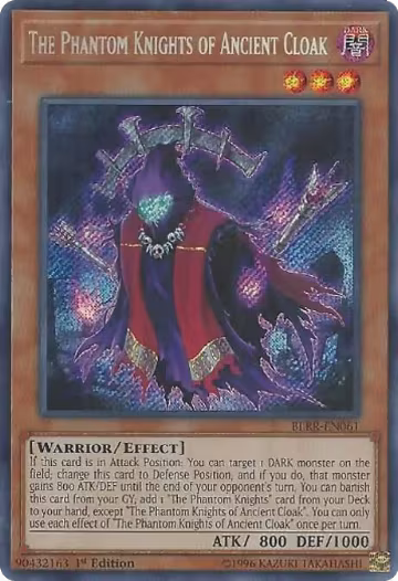 The Phantom Knights of Ancient Cloak (BLRR-EN061), Battles of Legend: Relentless Revenge — Yu-Gi-Oh! card price