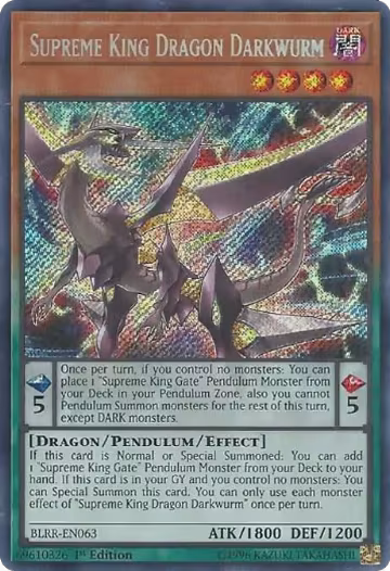Supreme King Dragon Darkwurm (BLRR-EN063), Battles of Legend: Relentless Revenge — Yu-Gi-Oh! card price