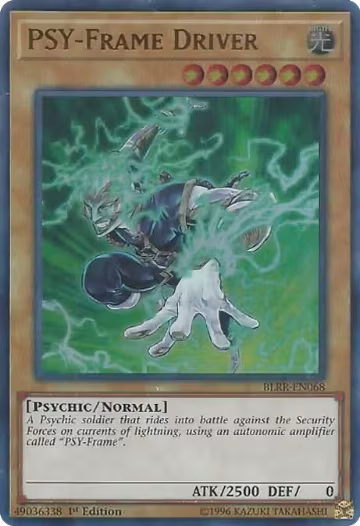 PSY-Frame Driver (BLRR-EN068), Battles of Legend: Relentless Revenge — Yu-Gi-Oh! card price