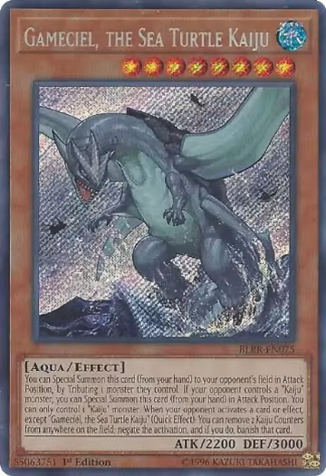 Gameciel, the Sea Turtle Kaiju (BLRR-EN075), Battles of Legend: Relentless Revenge — Yu-Gi-Oh! card price