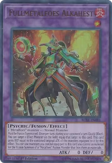 Fullmetalfoes Alkahest (BLRR-EN081), Battles of Legend: Relentless Revenge — Yu-Gi-Oh! card price