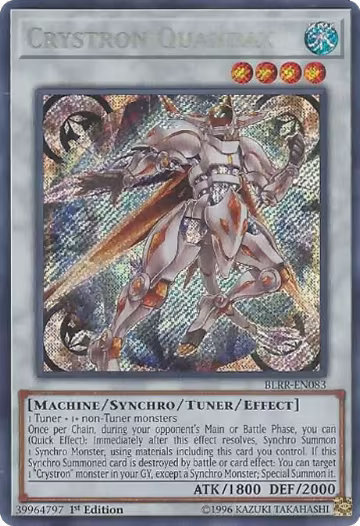 Crystron Quandax (BLRR-EN083), Battles of Legend: Relentless Revenge — Yu-Gi-Oh! card price