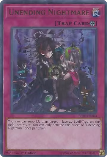 Unending Nightmare (BLRR-EN104), Battles of Legend: Relentless Revenge — Yu-Gi-Oh! card price