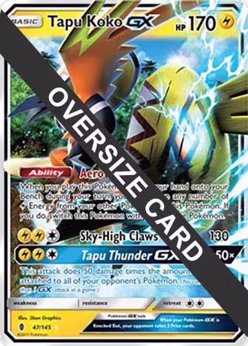 Tapu Koko GX - 47/145 (047/145), Jumbo Cards — Pokémon card price