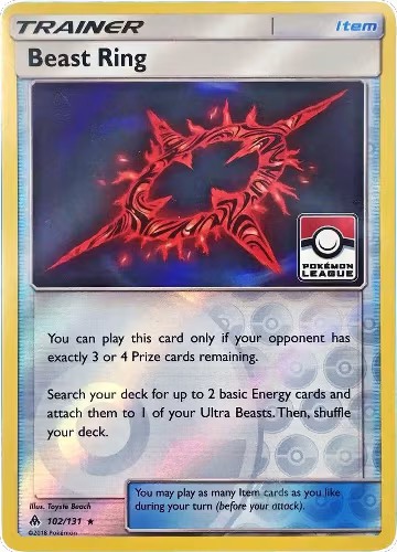 Beast Ring - 102/131 (Pokemon League) (102/131), League & Championship Cards — Pokémon card price