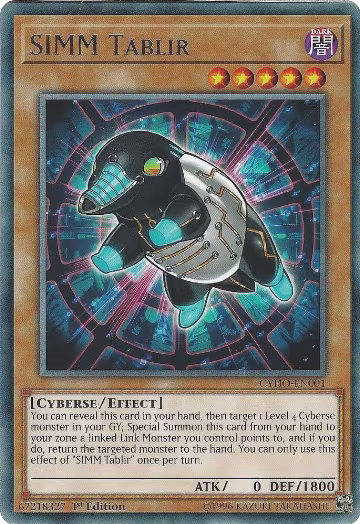 SIMM Tablir (CYHO-EN001), Cybernetic Horizon — Yu-Gi-Oh! card price