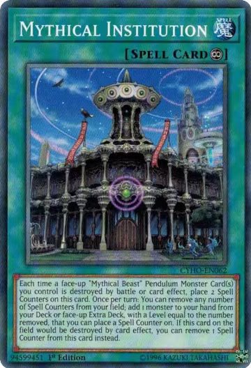 Mythical Institution (CYHO-EN062), Cybernetic Horizon — Yu-Gi-Oh! card price