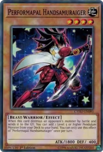 Performapal Handsamuraiger (CYHO-EN093), Cybernetic Horizon — Yu-Gi-Oh! card price