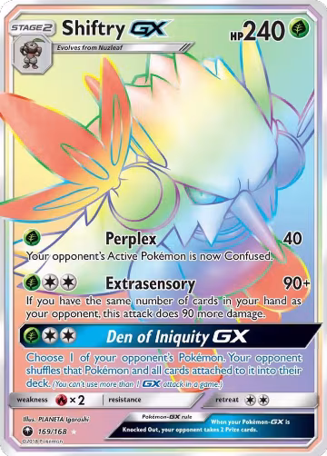Shiftry GX (Secret) (169/168), SM - Celestial Storm — Pokémon card price