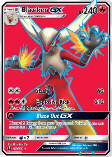 Blaziken GX (Full Art) (153/168), SM - Celestial Storm — Pokémon card price