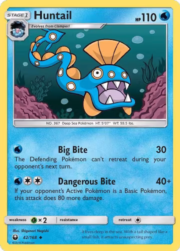 Huntail (42/168), SM - Celestial Storm — Pokémon card price