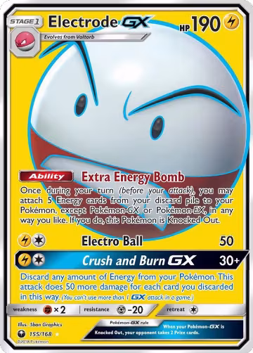 Electrode GX (Full Art) (155/168), SM - Celestial Storm — Pokémon card price