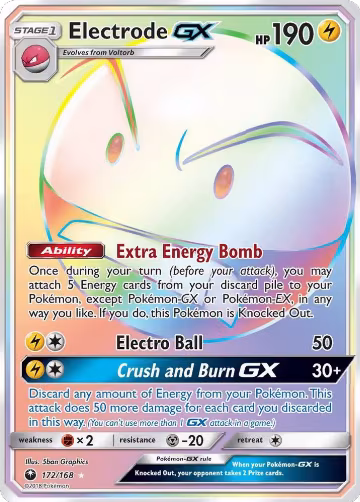 Electrode GX (Secret) (172/168), SM - Celestial Storm — Pokémon card price