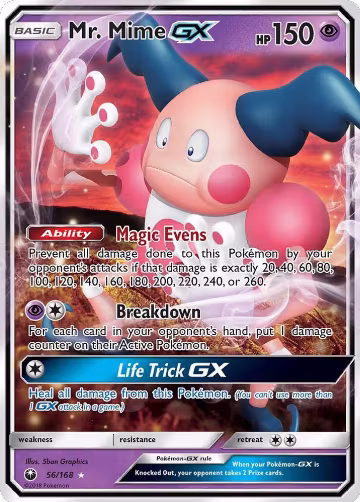 Mr. Mime GX (56/168), SM - Celestial Storm — Pokémon card price