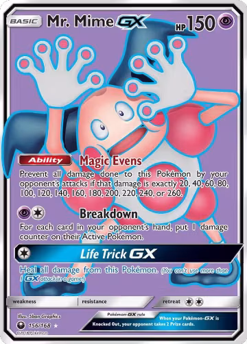Mr. Mime GX (Full Art) (156/168), SM - Celestial Storm — Pokémon card price