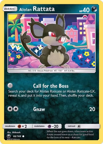 Alolan Rattata (84/168), SM - Celestial Storm — Pokémon card price