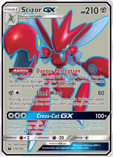 Scizor GX (Full Art) (158/168), SM - Celestial Storm — Pokémon card price