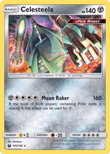 Celesteela (100/168), SM - Celestial Storm — Pokémon card price